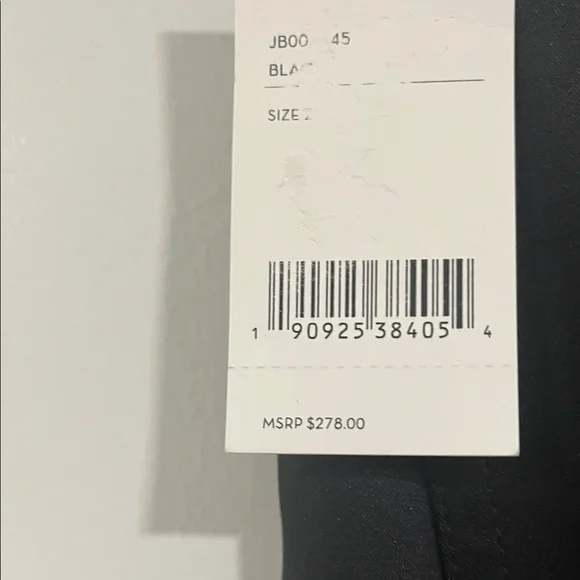 Black sateen Straight-Leg Pants